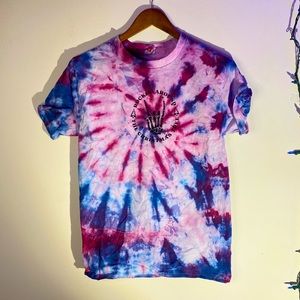 “Rockin’ Around the Christmas Tree” Tie Dye Graphic Tee